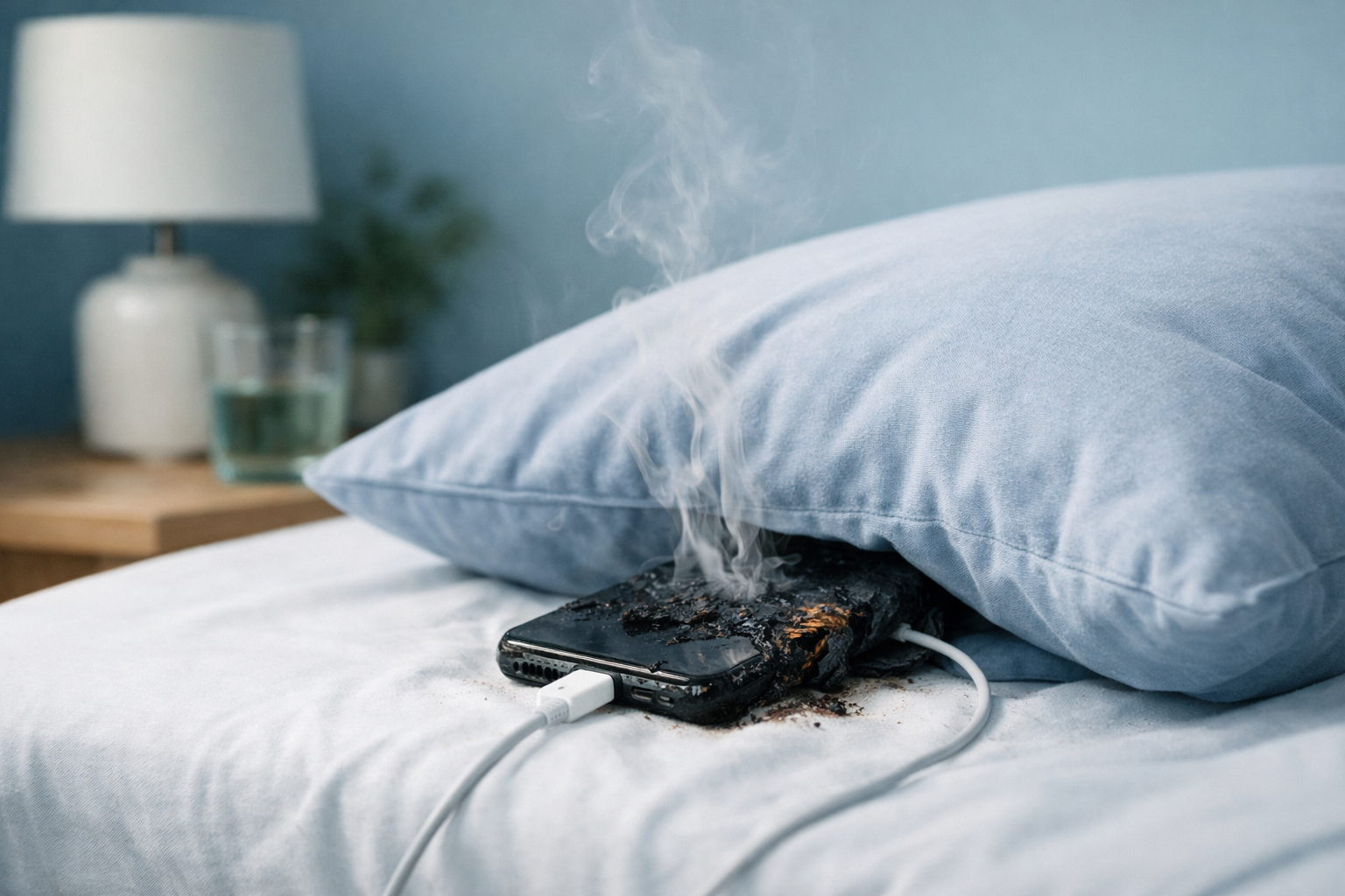 Warum Sie Ihr Handy nie unter dem Kopfkissen aufladen sollten: Feuerwehrleute warnen eindringlich